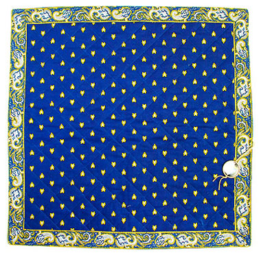VALDROME quilted cushion cover 40 x 40 cm (manade, navy)